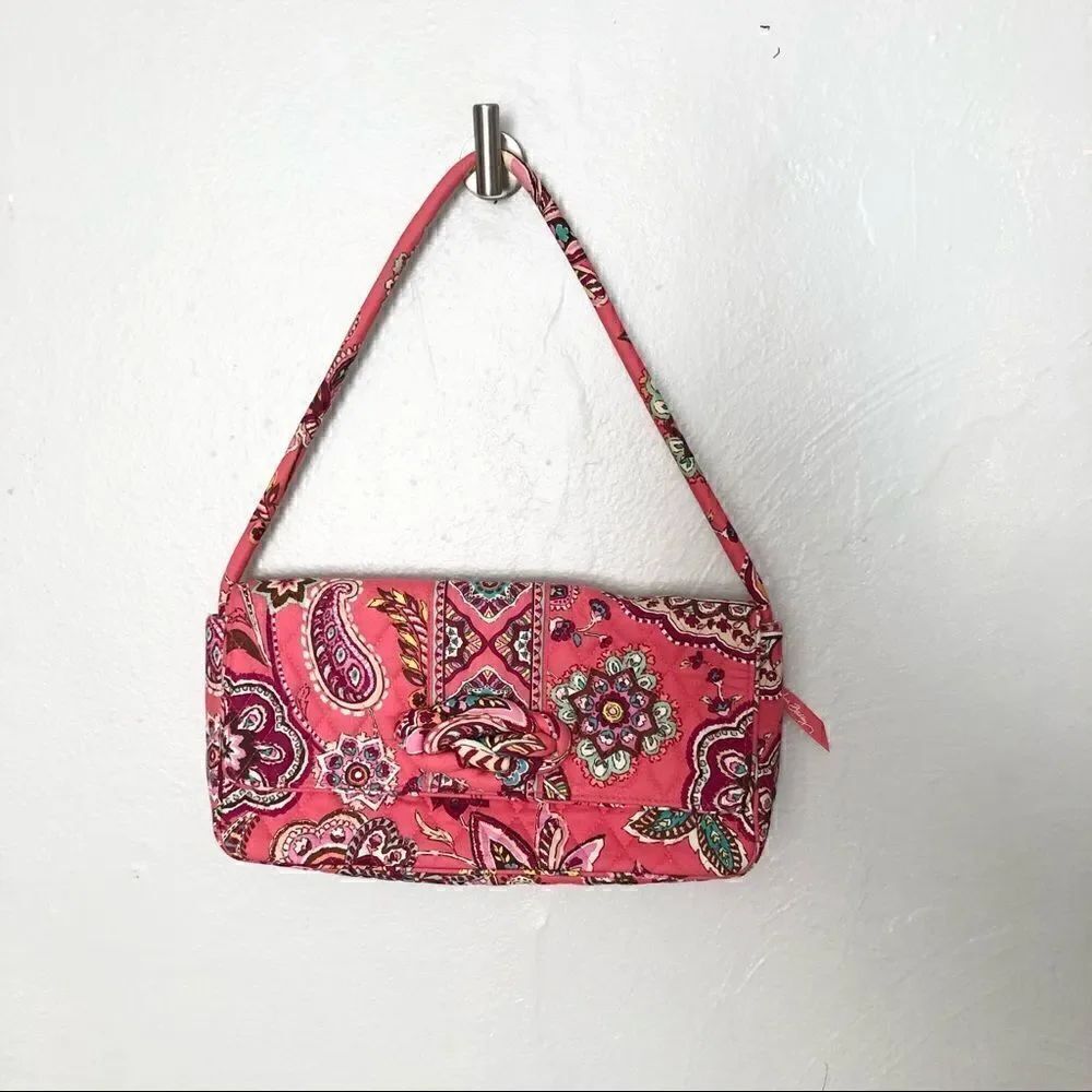Vera Bradley Knot Just a Clutch in call me coral pink